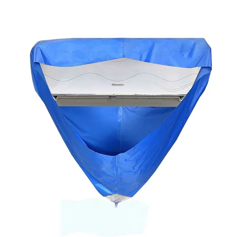 Waterproof Bag Cleaning Air Conditioner Cover Protector Washing Tools Blue Cleaning Air Conditioner Cover
