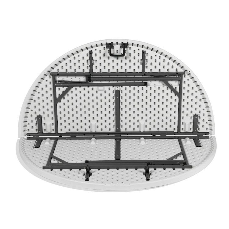 Wholesale 5ft 10 People Wedding Party Outdoor Banquet White Folding Plastic Tables Round 60inch