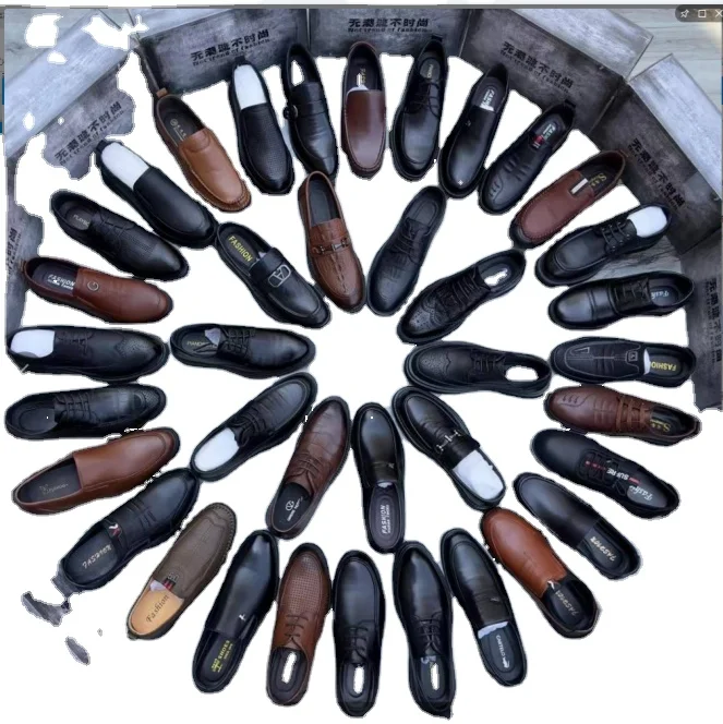 MD81418б/у, оптовая продажа, кожаная обувь, теплая обувь для мужчин, водонепроницаемая обувь в наличии