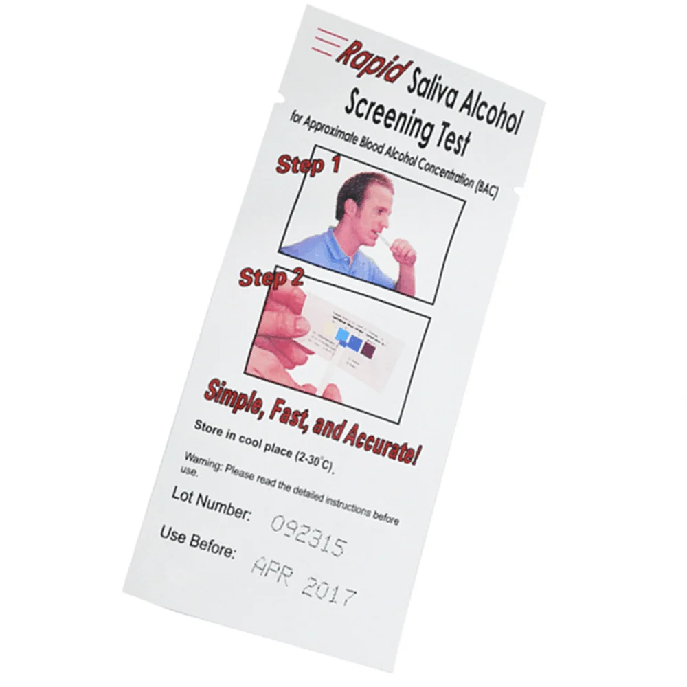 GREENWON  & AHKUCI Test Rapid Saliva Alcohol Tester Strips   PFT-69