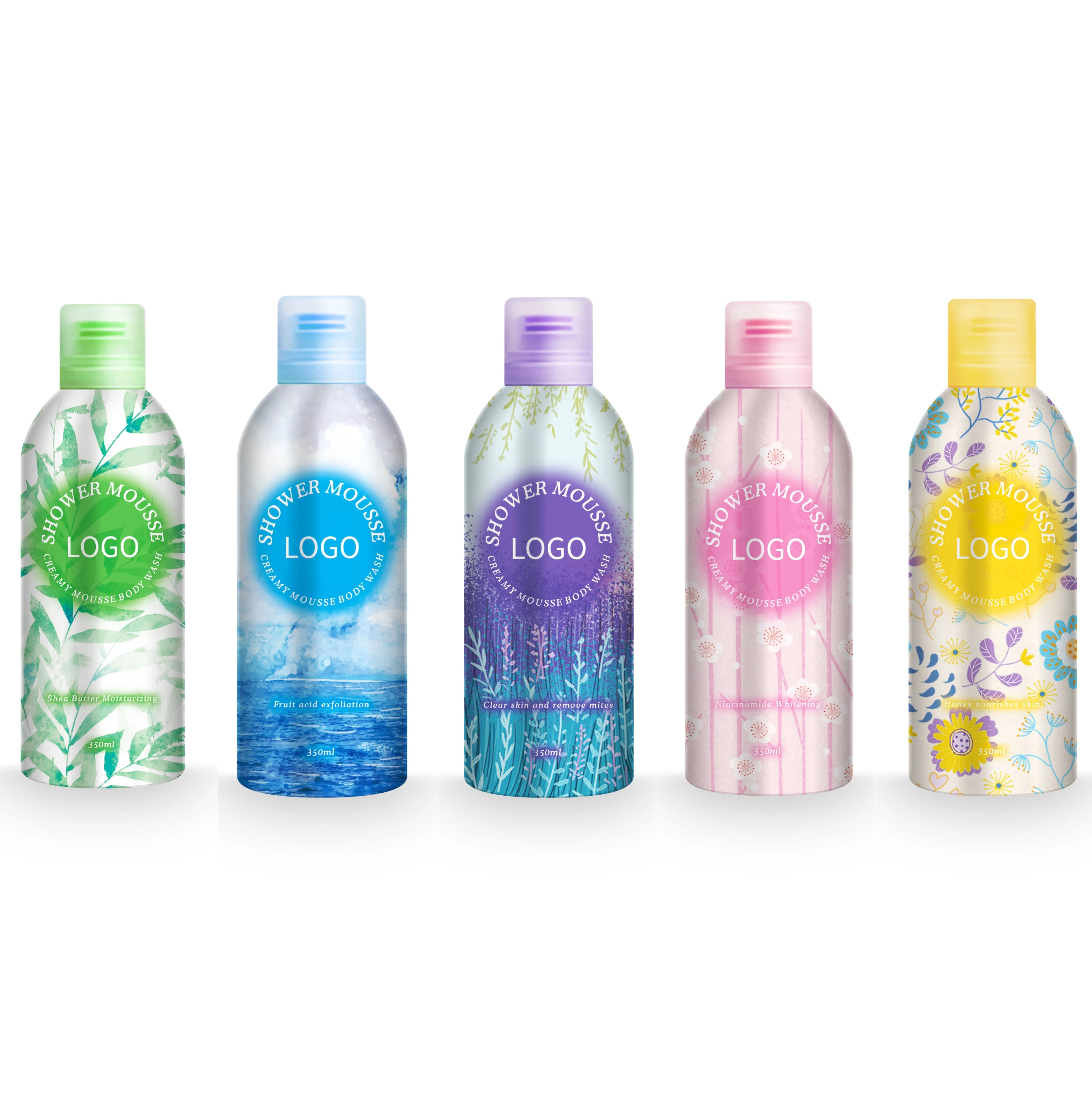 Best Private Label Bath Wash Shower Mousse Long Lasting Fragrance Perfume Shower Foam