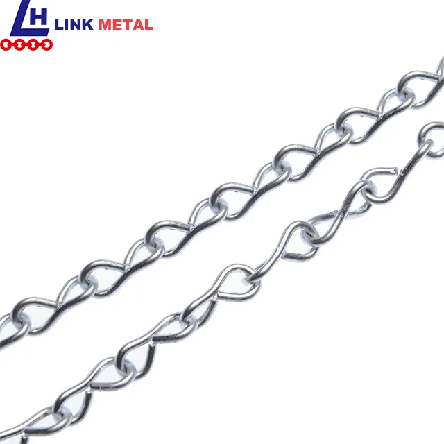 2.8mm Chain Factory Supply Galvanized Or Stainless Steel Weldless Standard Single Jack Chain