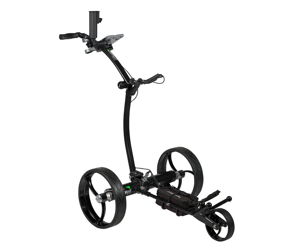 24V DC Lithium Battery Electric Drive Remote Control Golf Trolley With USB Port Battery Indicator