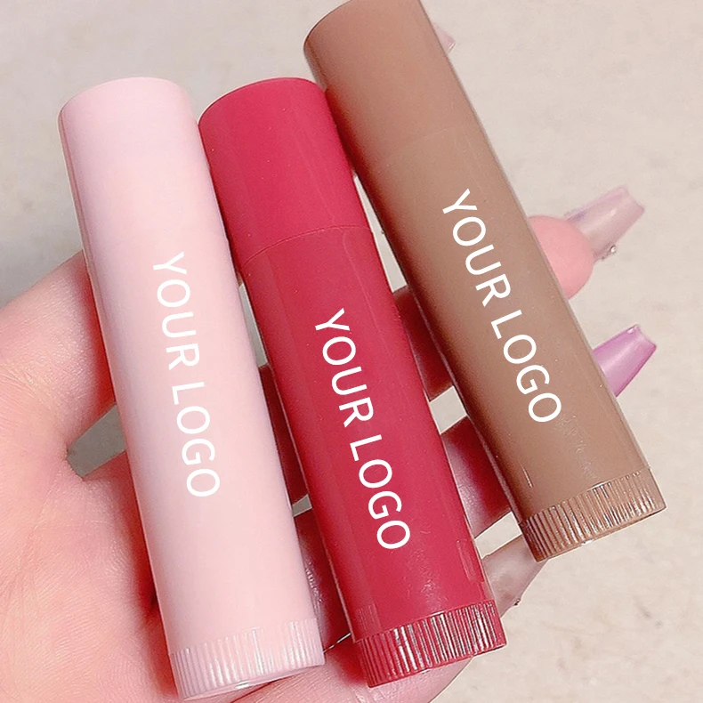 Private Label Moisturizing Waterproof Lip Gloss Vegan full makeup Long Lasting Classic Cream Satin Vegan Lipstick