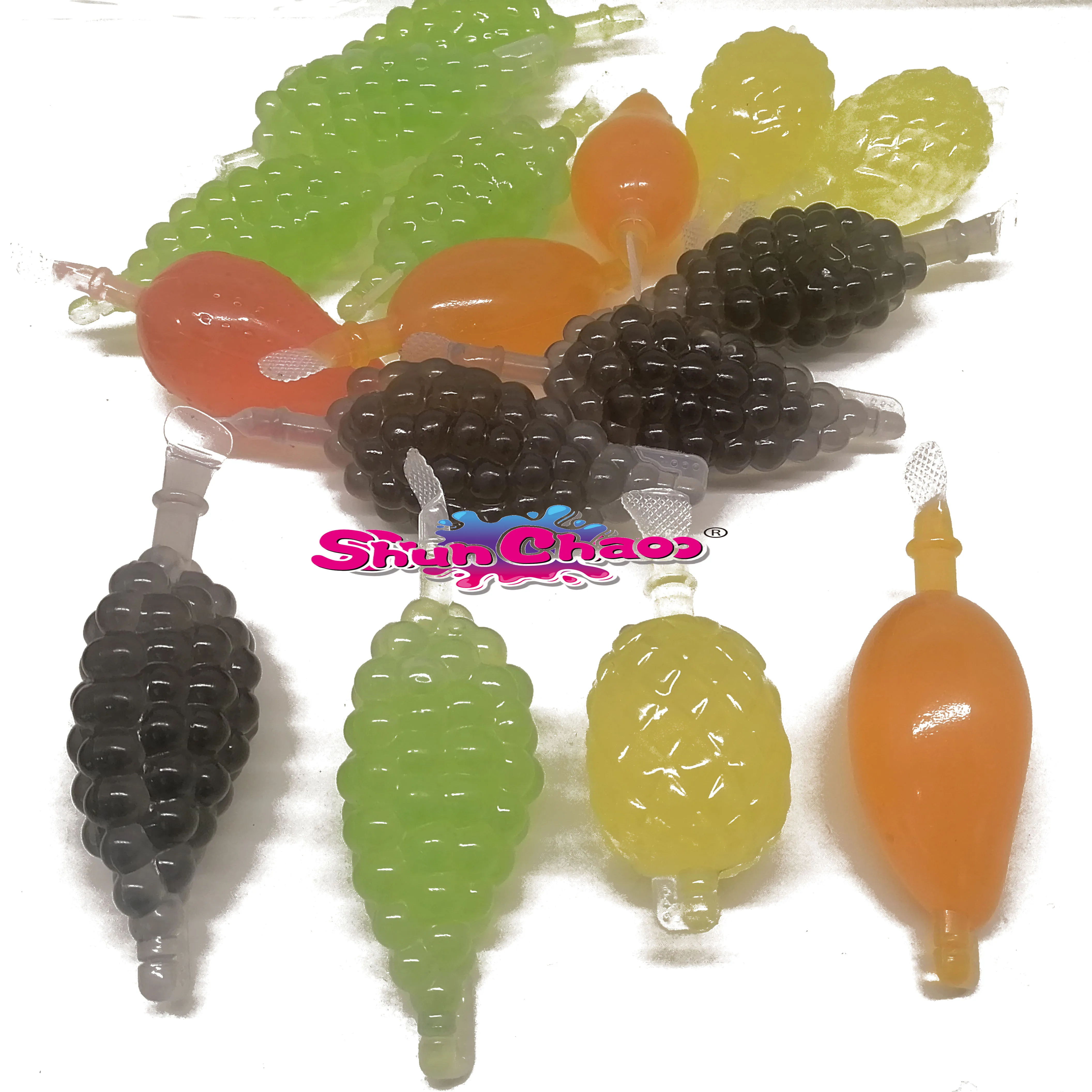 2022 New Packing Fruit Flavor Rolling Ball Licking Jelly Jam Liquid Candy