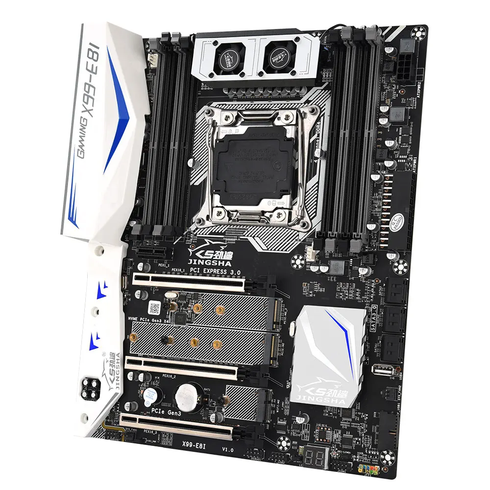 Материнская плата Jingsha x99 chiipset lga 2011-3 socket x99E8I, двухканальная ОЗУ до 256 ГБ