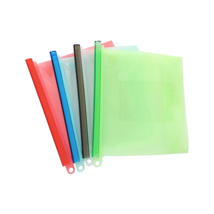 High quality wholesale reusable storage sealed food bags Silicone leak proof vacuum bags