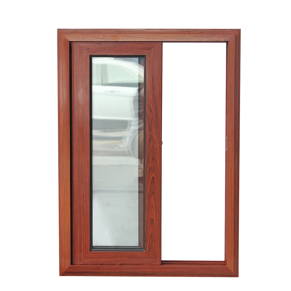 Aluminium wooden grain water proof sliding windows
