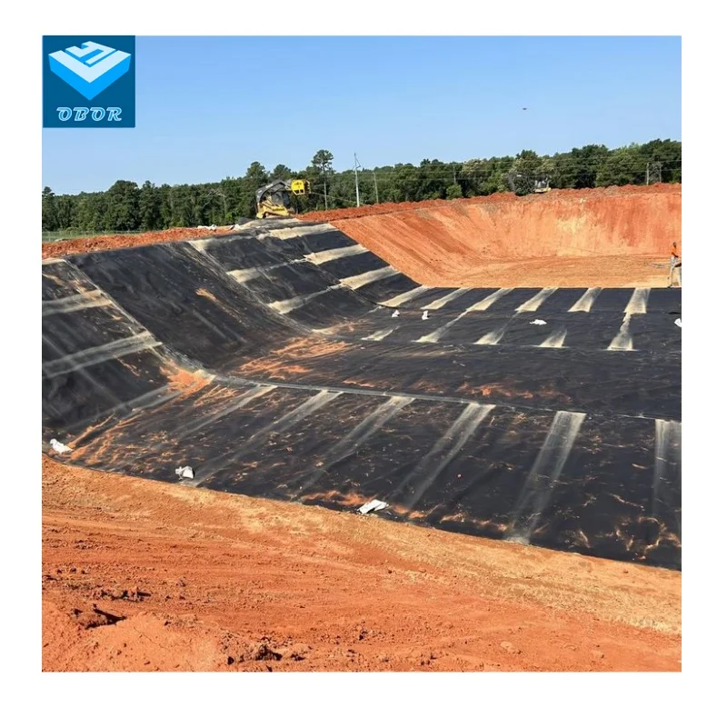 ASTM Standard UV Resistance  1mm 1.5mm 2mm   Landfill HDPE Geomembrane For Landfill Project