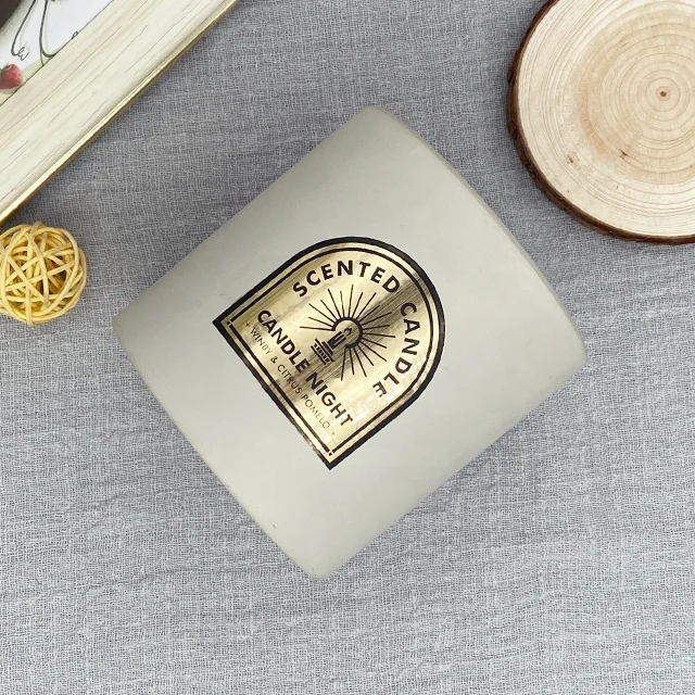 LTC15 Manufacturers wholesale ceramic candlestick scented candles that can be customized with their own LOGO