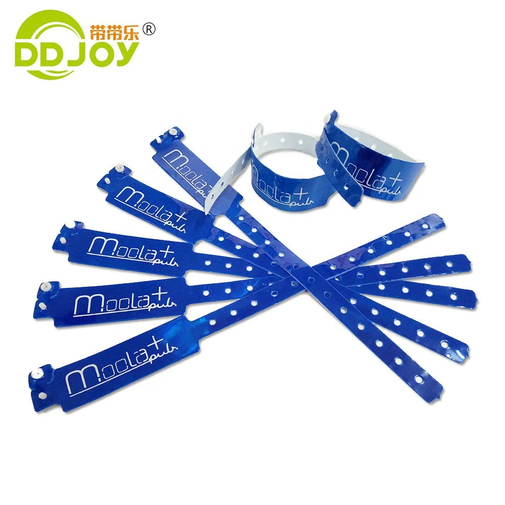 2020 Hot Sell Events & Festival & Club Products Custom Identification Cheap PVC / Vinyl Wristband / Bracelet / Wrist Band