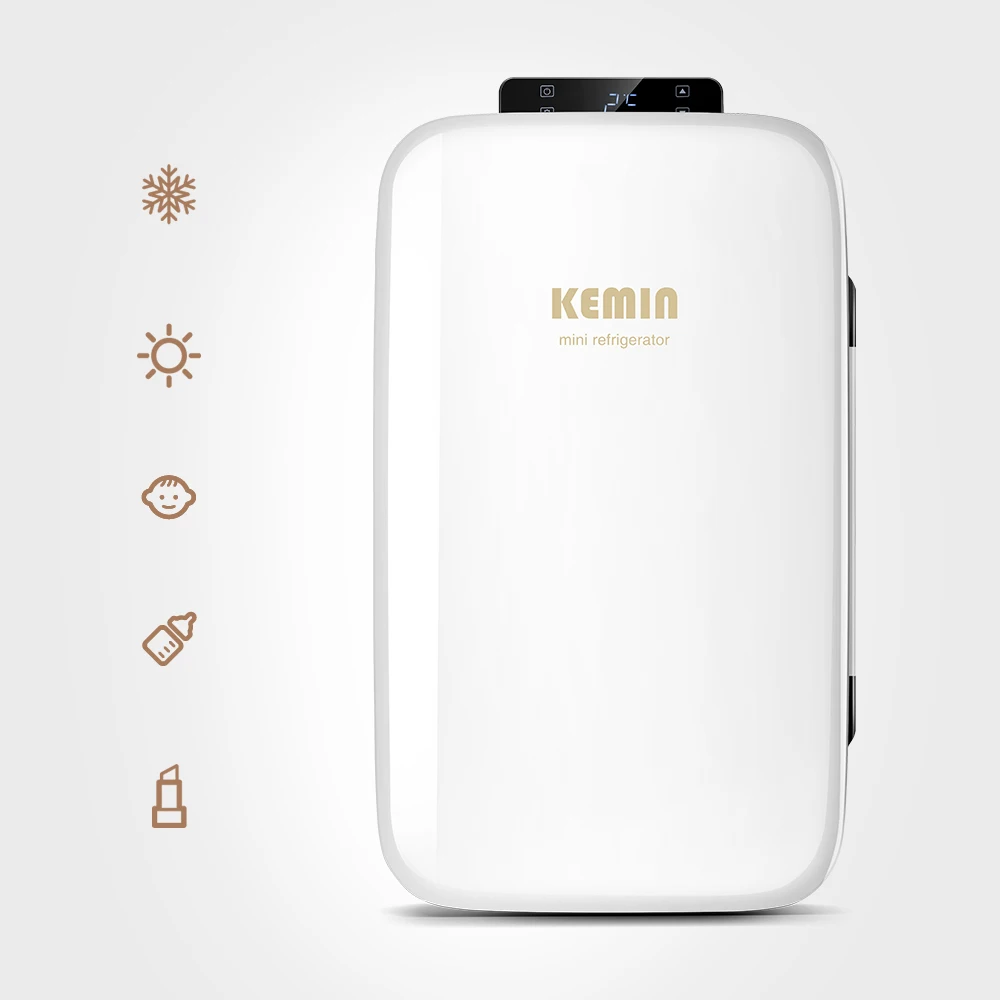 Kemin 25L 22 Celsius Lowest Hot-cold Mini Food Fridge, Car Portable Fridge 12v/220V