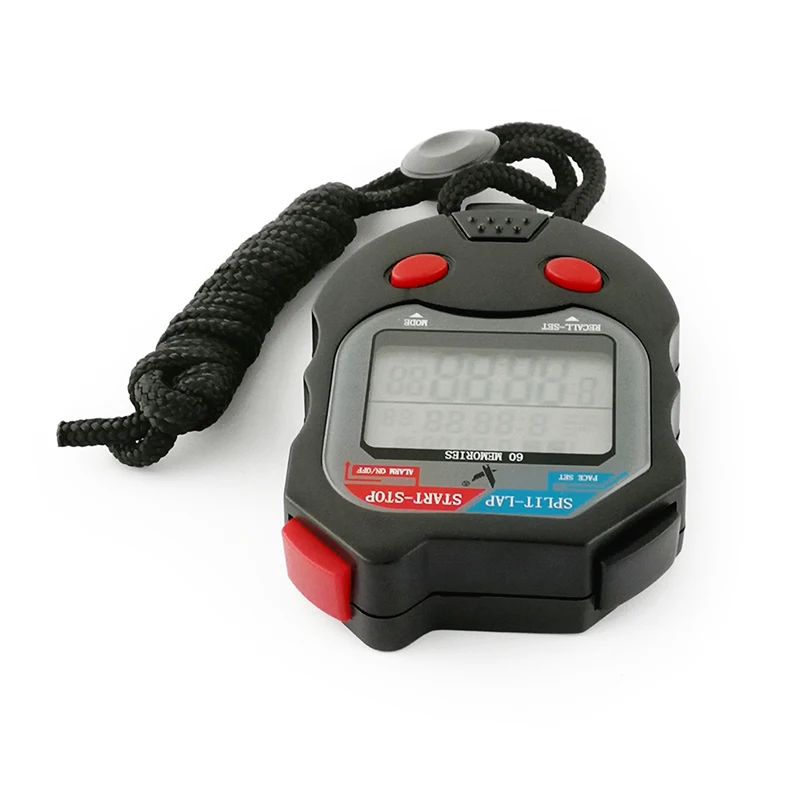 LEAP 60 laps stopwatch timer  outdoor indoor LCD electronic Professional Stopwatch  timer