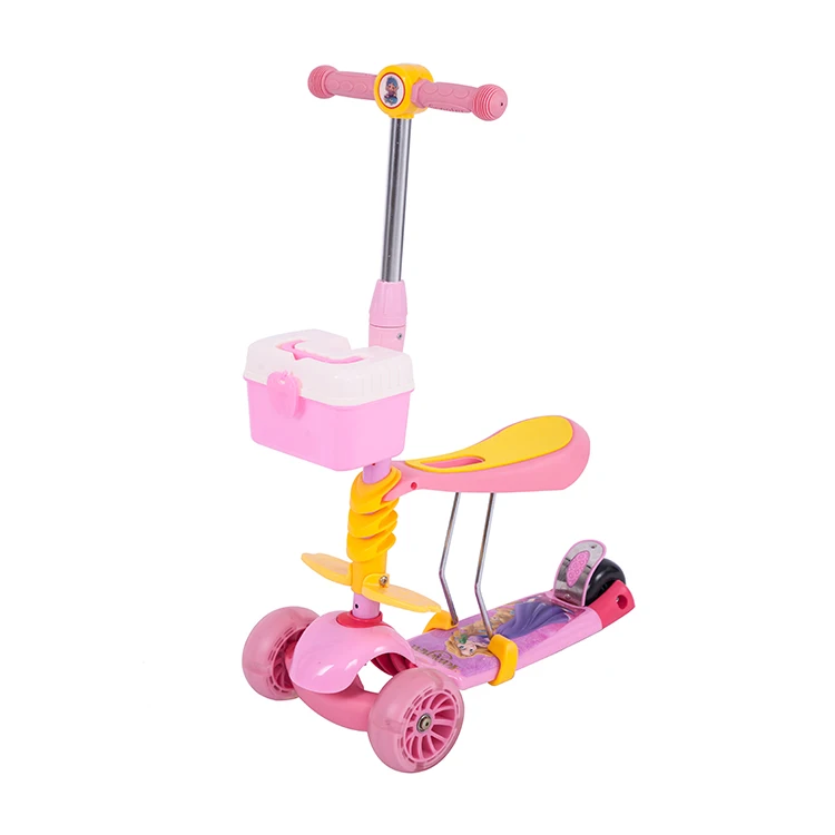 Hot sale Multifunction 3in1 3 wheel kids baby foot Kick scooter with OEM design