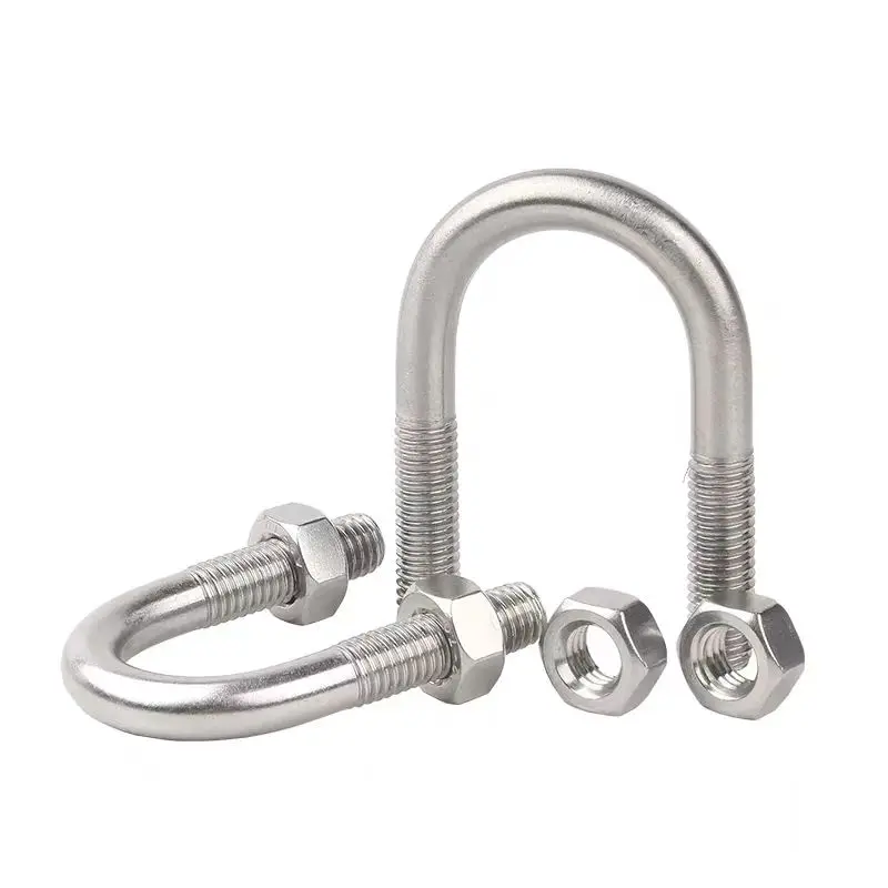 Factory direct sales of high-quality U-shaped bolts carbon steel stainless steel U-shaped screws U-shaped pipe clamps