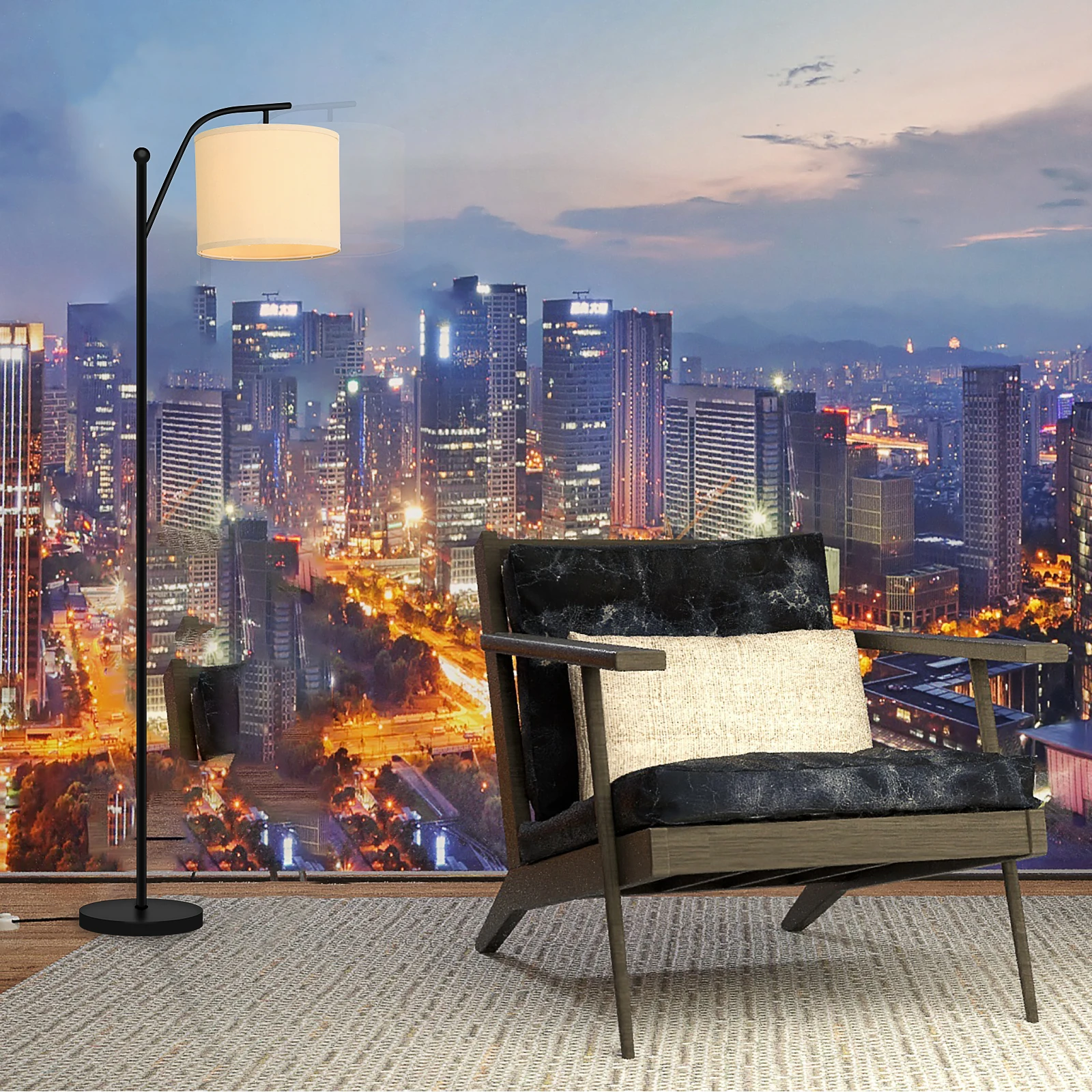 Best Seller Lights Modern Personality Creative Sofa Bedroom Decorative Led Lamp Floor With Beige Linen Lamp Shade
