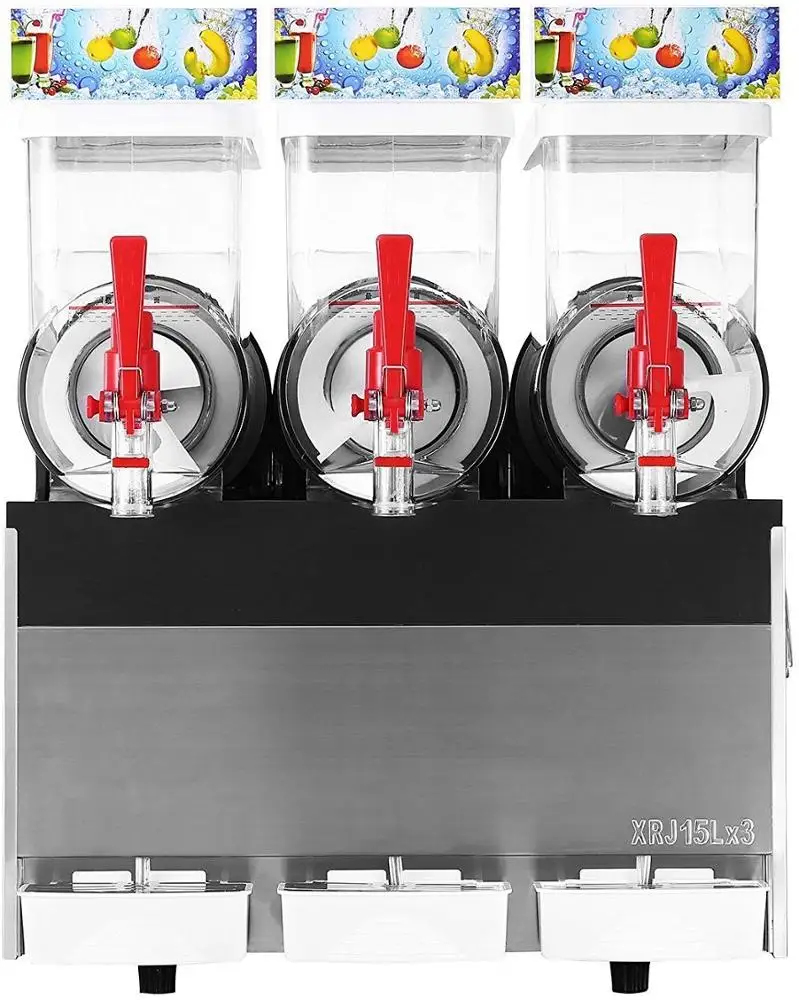  Бесплатная доставка 110 V220V гранитор 3 бака 15Lx3 слякоть бюстгальтеры