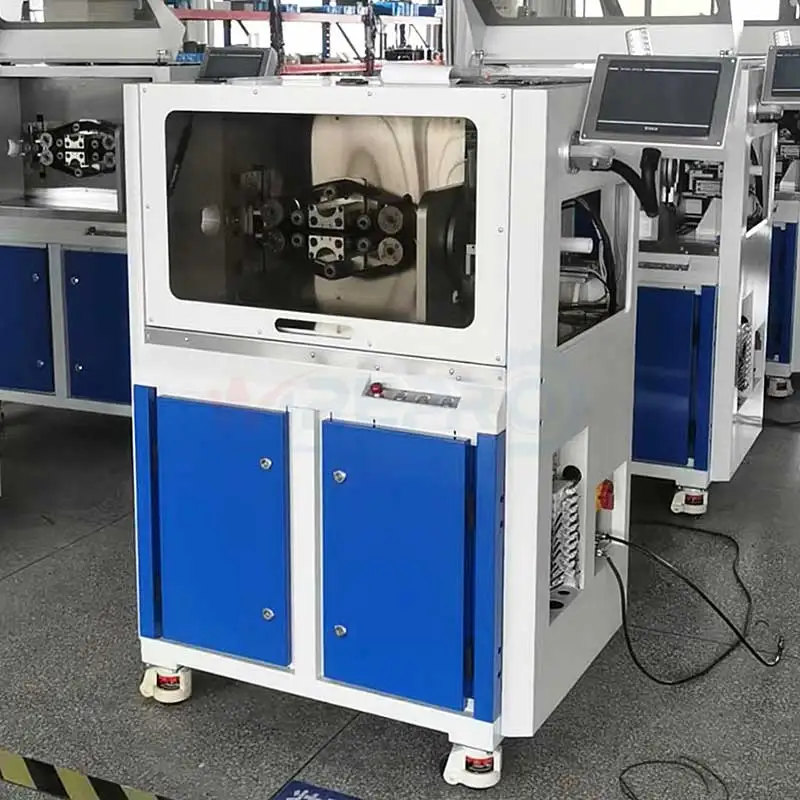 CB-T15 Nylon braid race hose automatic cutting and tape wraping machine