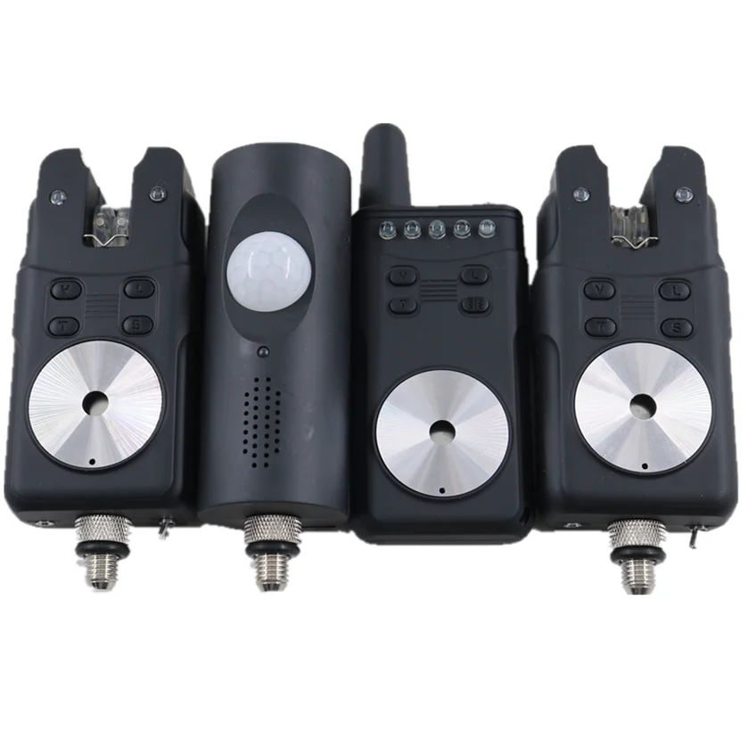 Hot Selling Products JZH-RF698S Fishing Bite Alarm with Sensor  Black 3+1+1 set with High Sensitivity