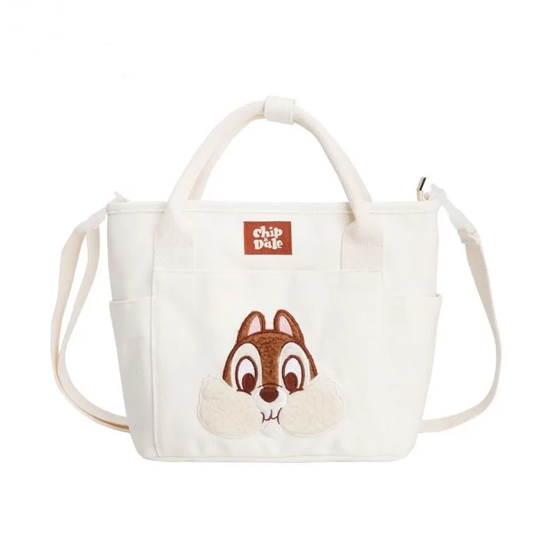 Made in China Customized Canvas Stella Lou Aesthetic Tote Bag for Girls  Reusable Durable Tote Bags Cartoon Chip And Dale
