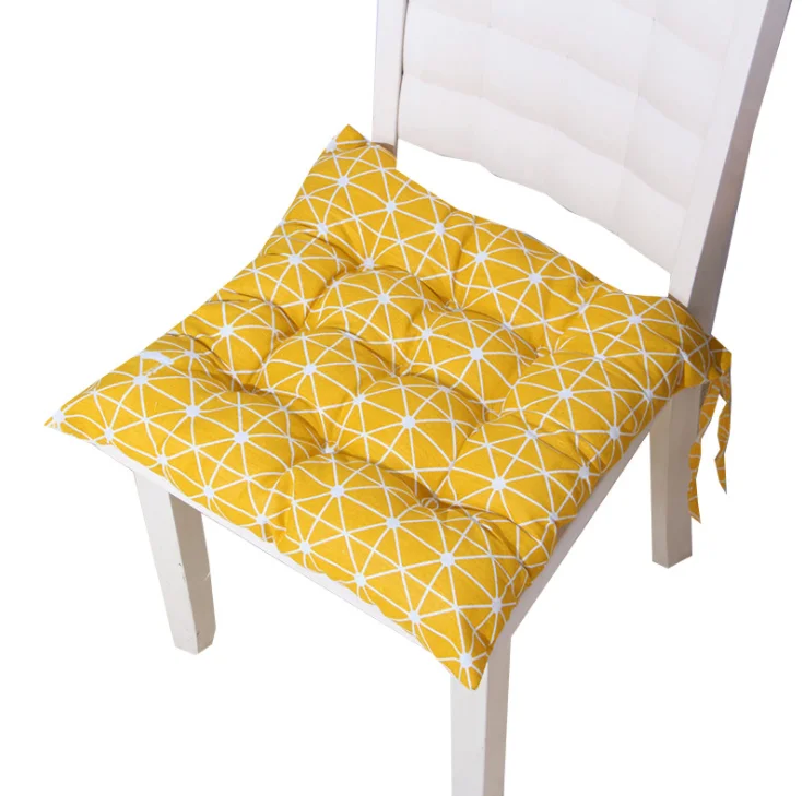 
 Квадратная подушка на сиденье EuroHouse из хлопка и льна, подушка на стул, утолщенная подушка для офисного сиденья  