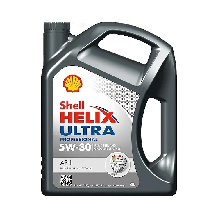 Чехол Helix Ultra Professional AP-L 5W-30 полностью синтетическое моторное масло для дизельных и бензиновых двигателей, 4 литровая бутылка x 4 шт. = 16 л