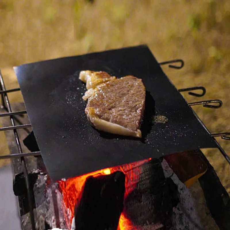 Grill Mat Non-stick Baking Mat Cooking Grilling Sheet Heat-Resistant Reusable BBQ Baking Pad For Outdoor Grill
