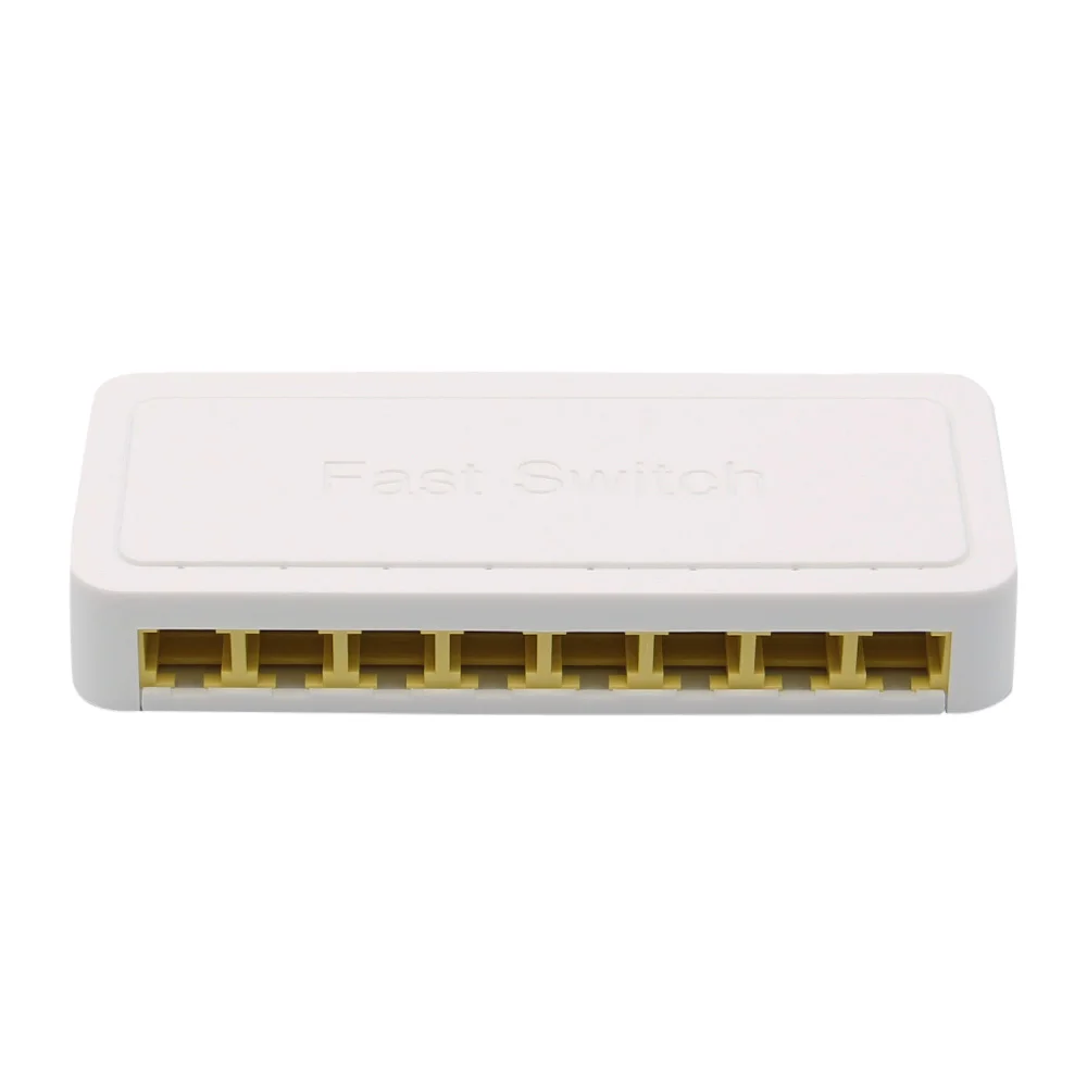 100Mbps 8 Ports Mini Fast Ethernet LAN RJ45 Network Switch Switcher Hub VLAN Support