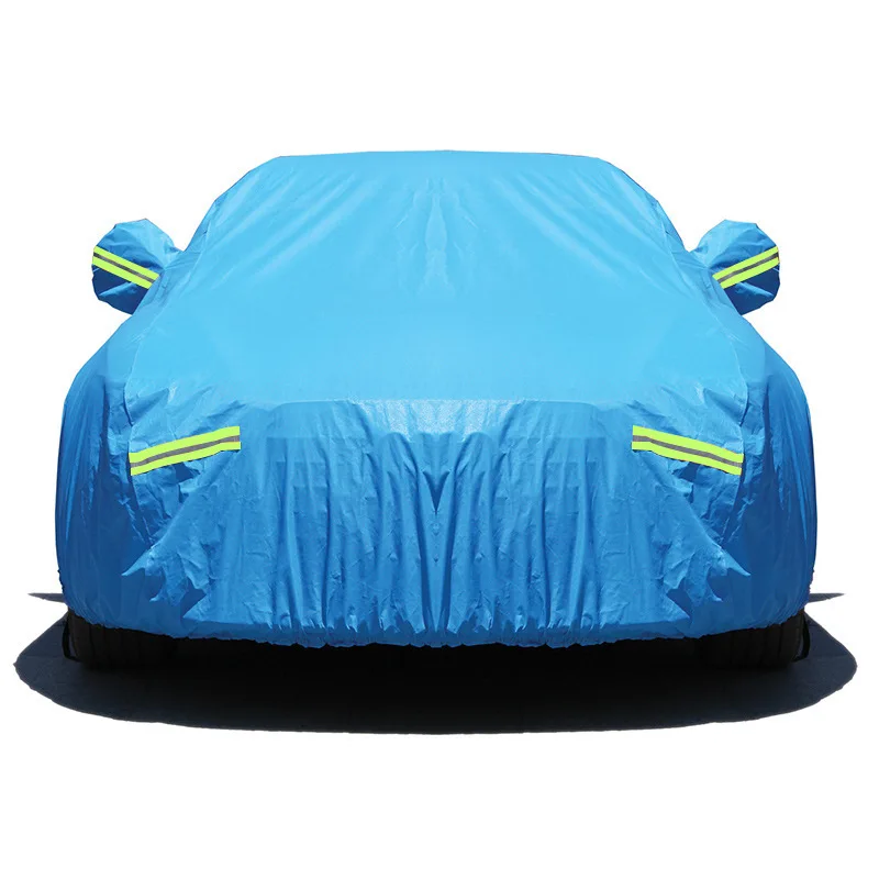 Waterproof Sun Protection Auti-UV Rain Scratchproof Anti-dust Satin Surface Stretchable Outdoor Car Cover