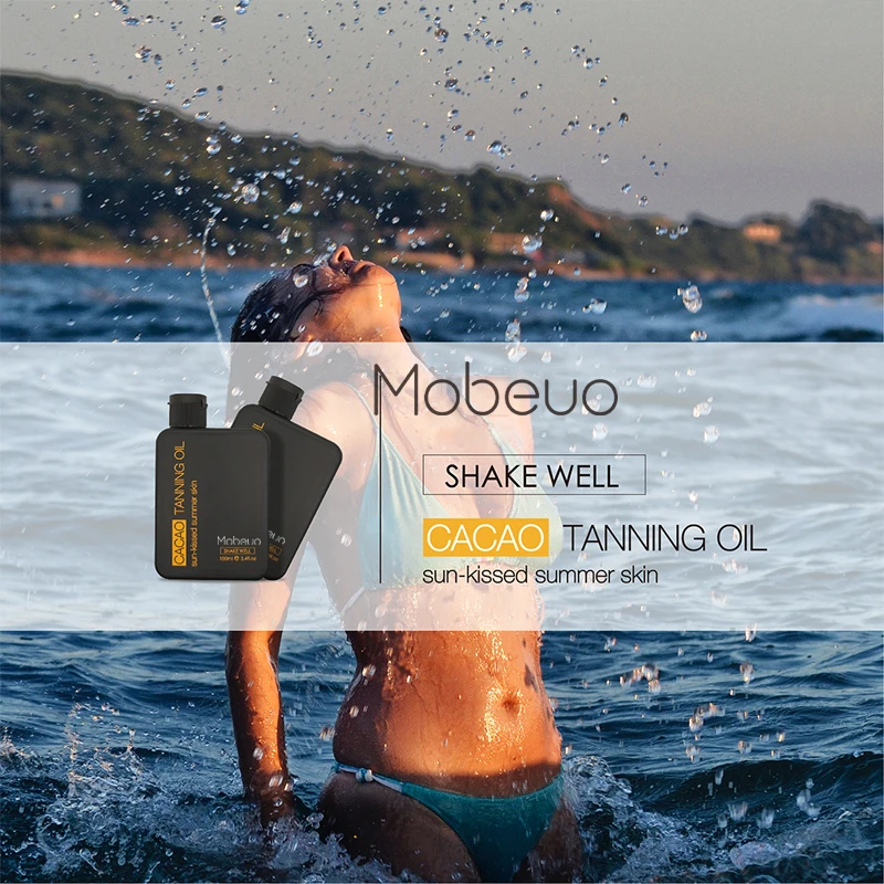 Mobeuo OEM/ODM private label skin care Tan Lotion Dark tan cocoa tan oil  with lowest price