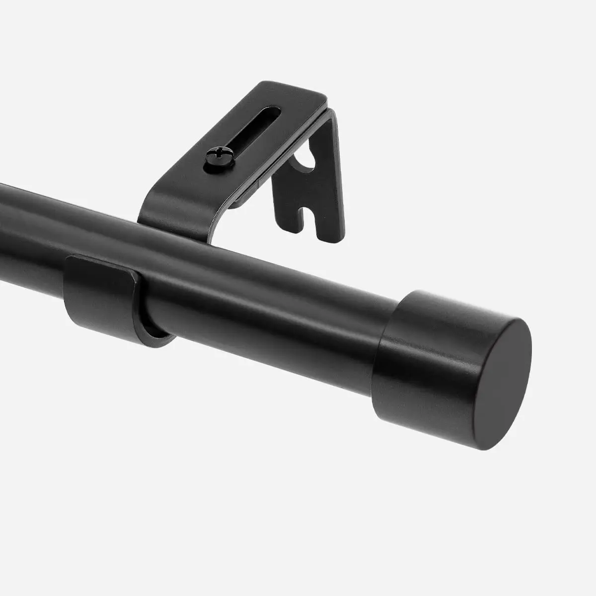 Simple Curtain Rod Pipe Poles Iron Steel Aluminum Plastic Accessories Drapery Hardware Curtain Rod Set