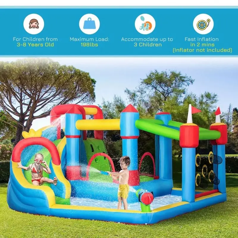 Inflatable Bouncer Commercial For Slide Bouncy Water Combo With Castle Sale Kids Moon Houses Blower Mini Big Bounce House