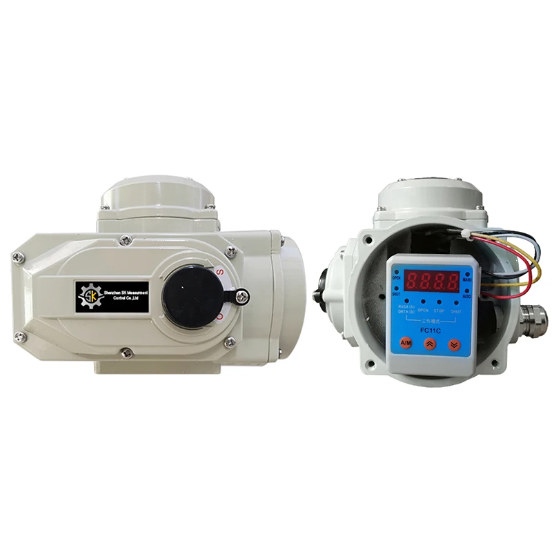 90 Degree Rotary regulation 24v 4-20mA dc motorized electric quarter turn rotary actuator for ball/butterfly valve