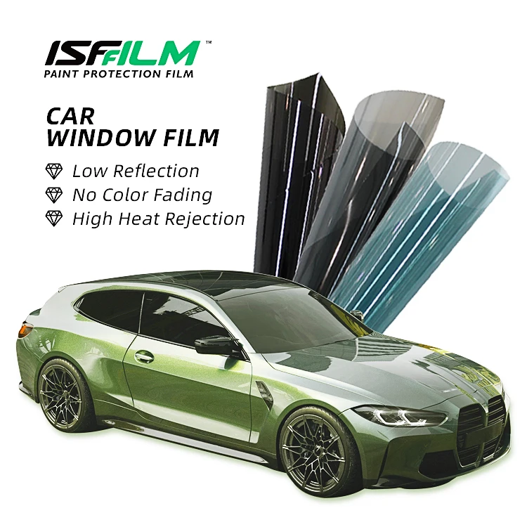 carbon security sun protection manufacture anti-glare 6% VLT 99% UV water proof solar glass nano ceramic tint car window film