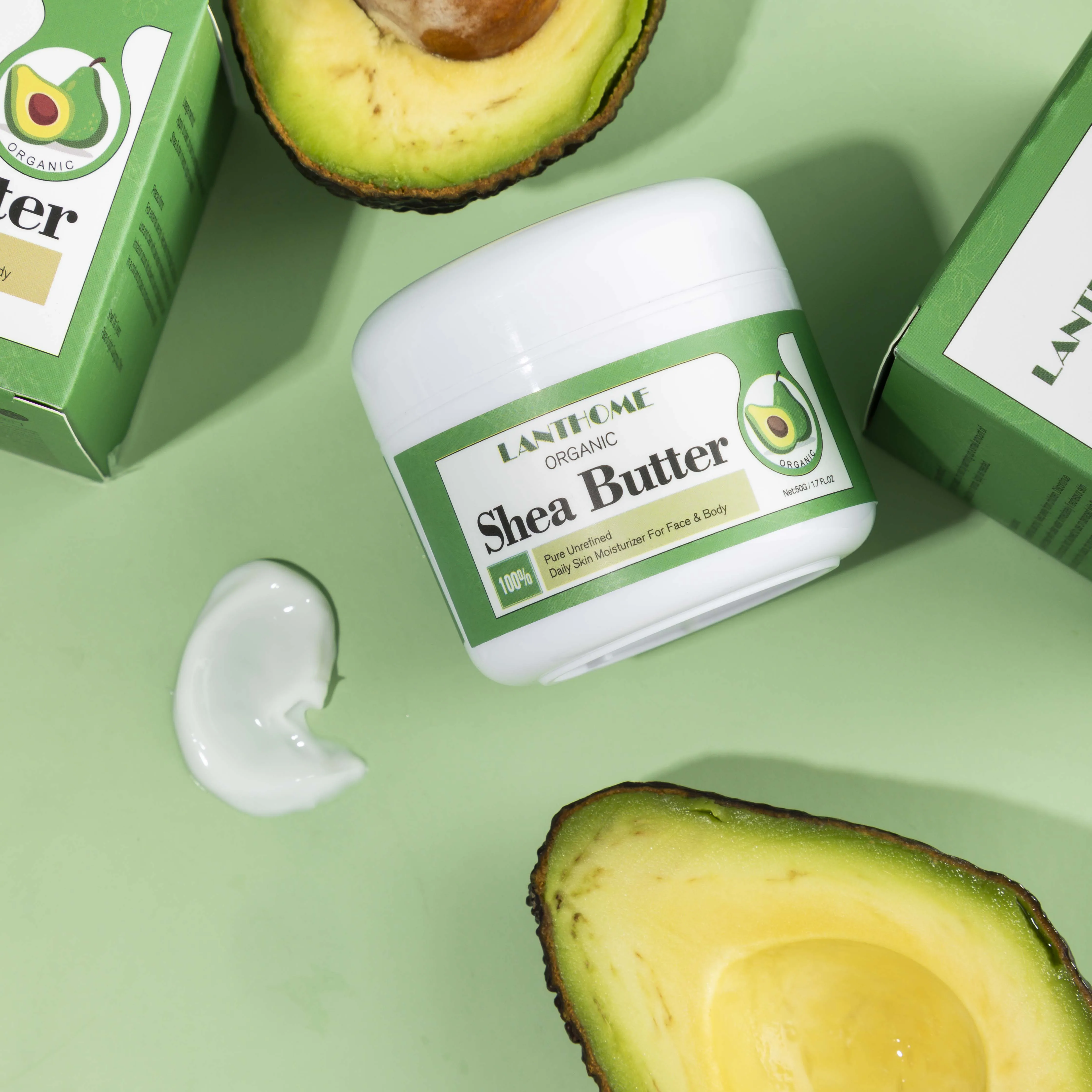 Lanthome Private label 100% natural Organic Moisture lightening whipped Raw Shea Sutter Bulk body lotion suppliers