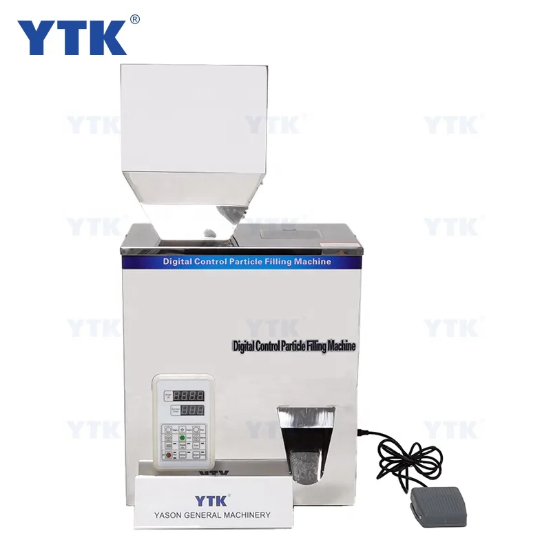 YTK 5g-500g weighing and sub loading machine coffee powder grain seed quantitative dispensing filling machine price