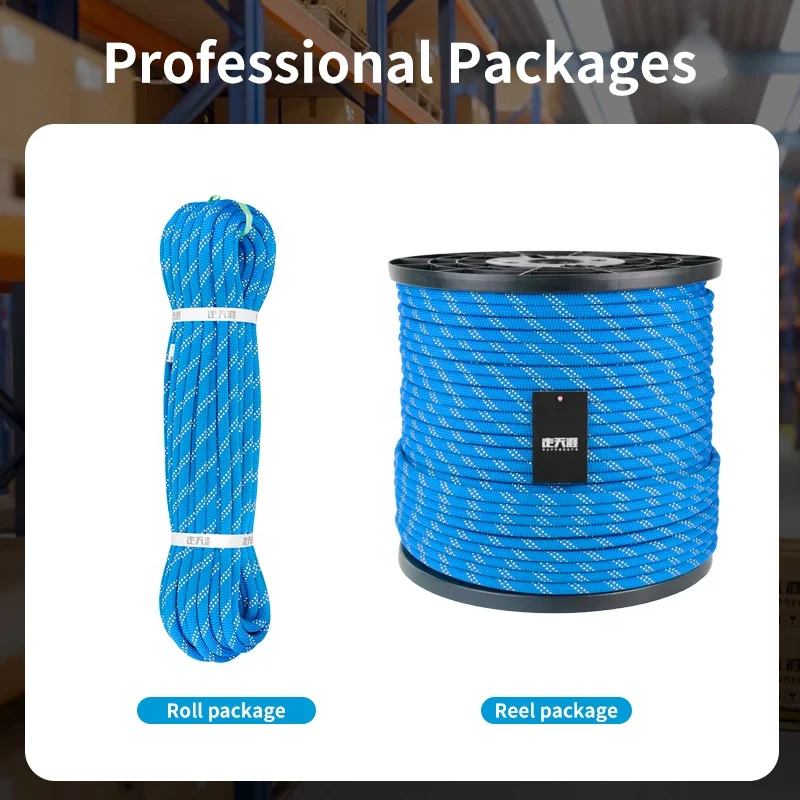 Safe Secure 11mm Nylon Static Rope for Rigging Construction 11mm Nylon Static Rope