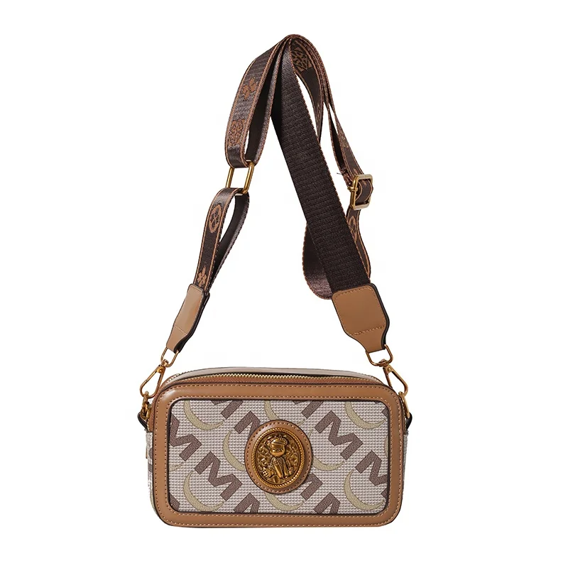 Wholesale Fashion Western Women Crossbody Bag New Printed Camera Messenger Bag Purse Leather Camera Bag
