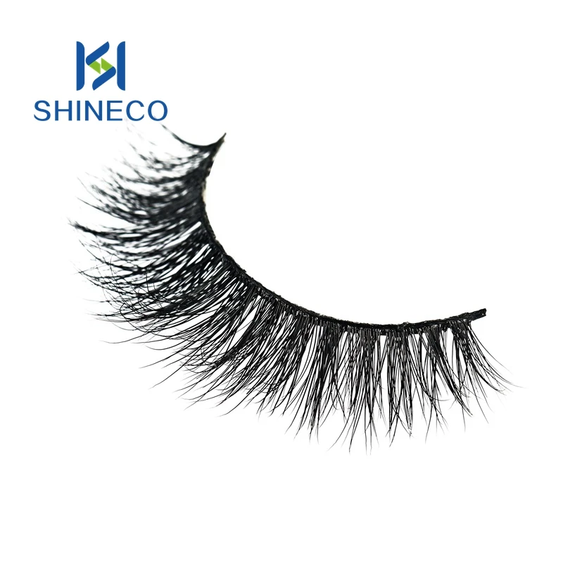 SHINECO Factory Wholesaler Yelash Wholesale Eyelashes Wispy Strip Mink  Vegan Lash Lashes False Vendor