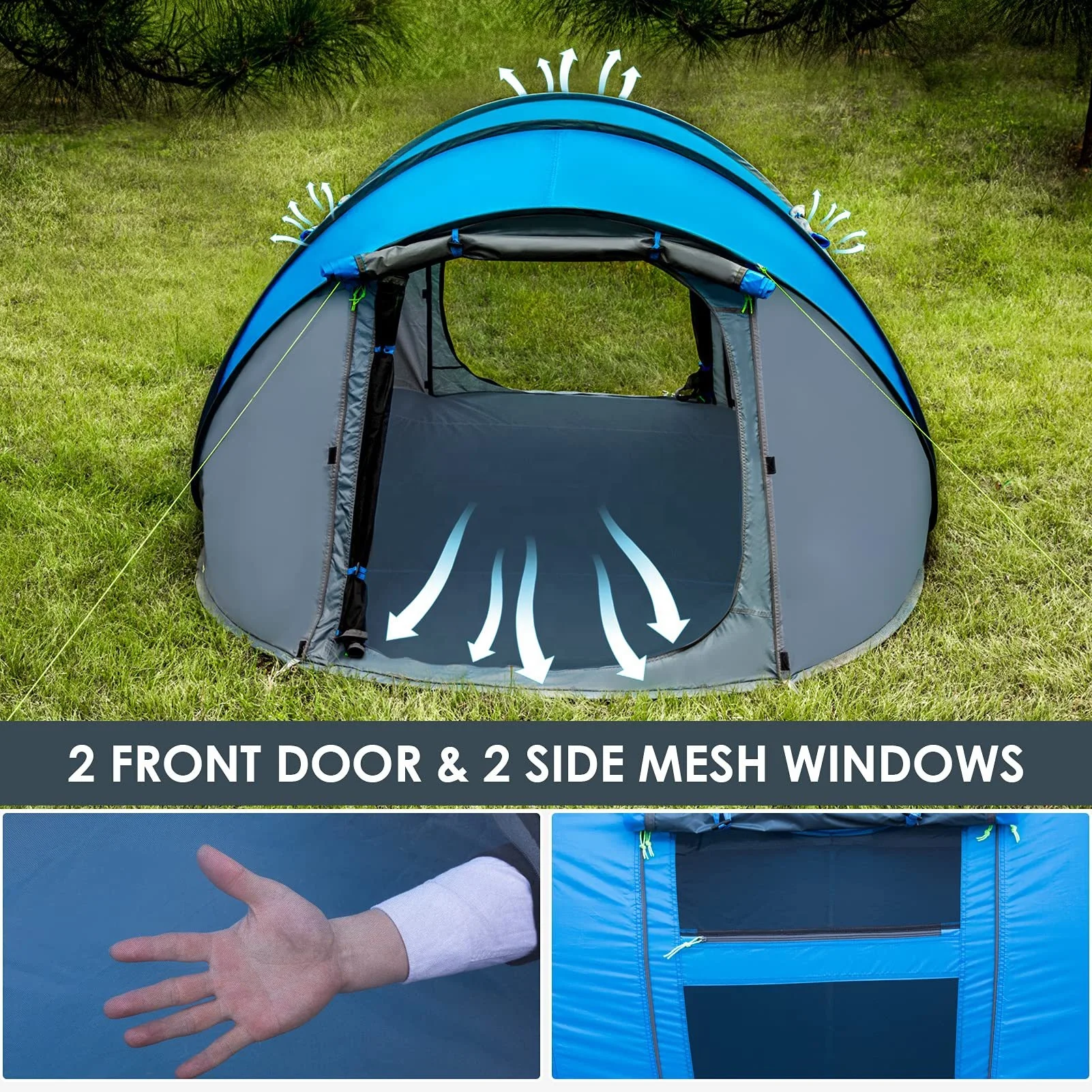 8 Persons Large Waterproof Camping Tents Camping Family Outdoor Tent