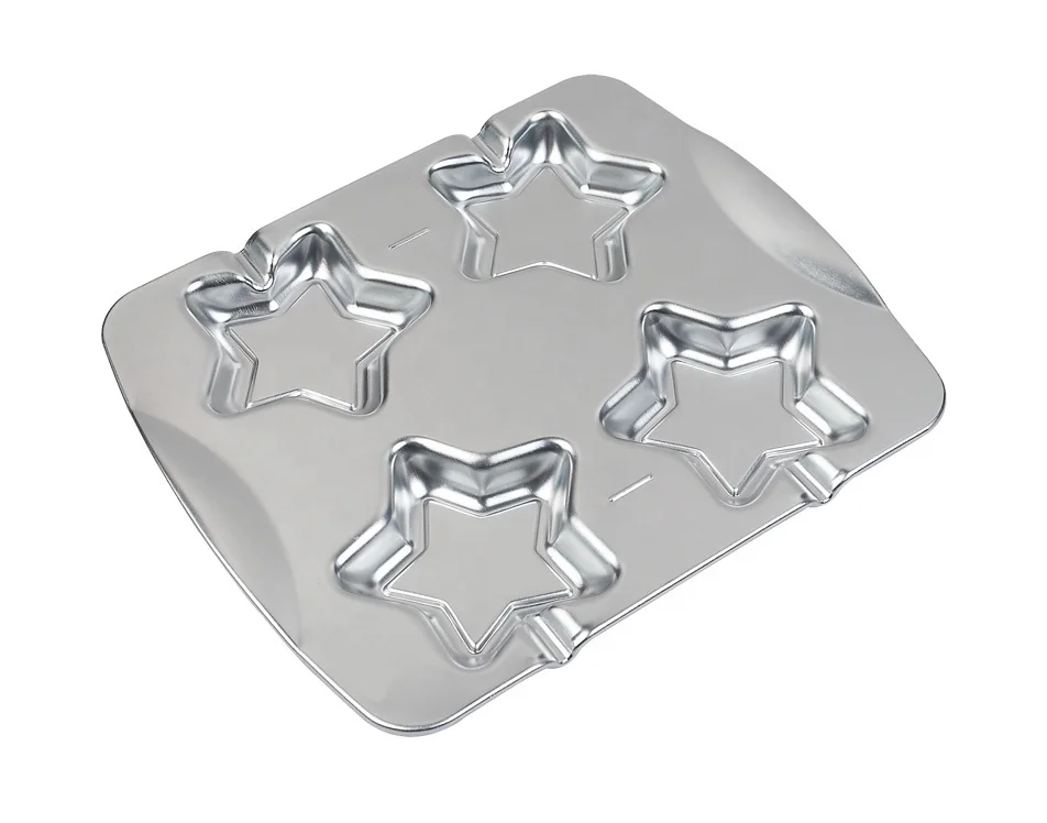 Premium Aluminum Star Shape 4 Cavity Cake Pop Maker Kit Chocolate Melting Pot Cookies Biscuit Mould