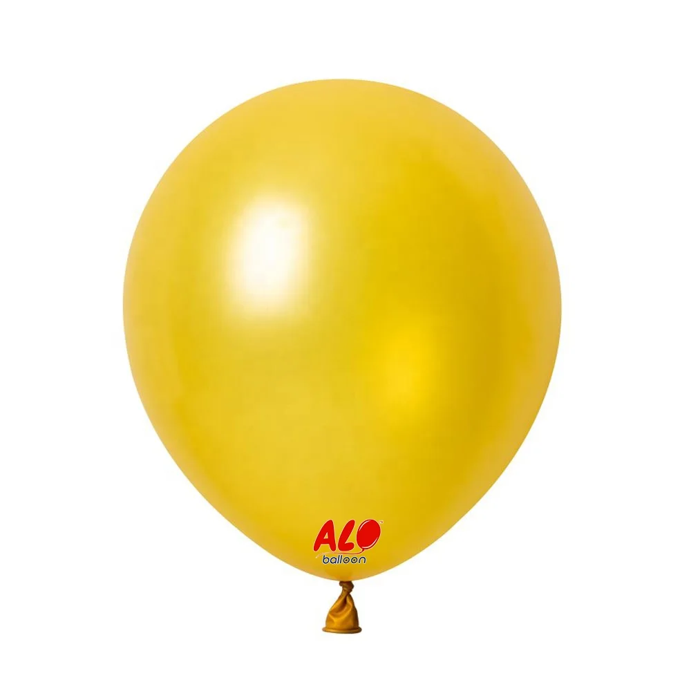 Cute 1000 pcs Circle 1000 Piece Ballon Pearl Metallic Golden Latex Balloon Party Birthday Decoration for 50th Pack of 1000pcs