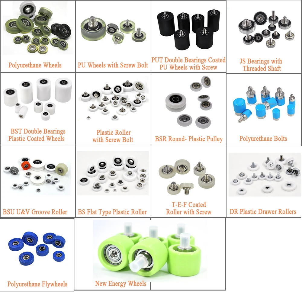 BS620242-15C2L12M10 Пластиковые роликовые подшипники 15x42x15 мм