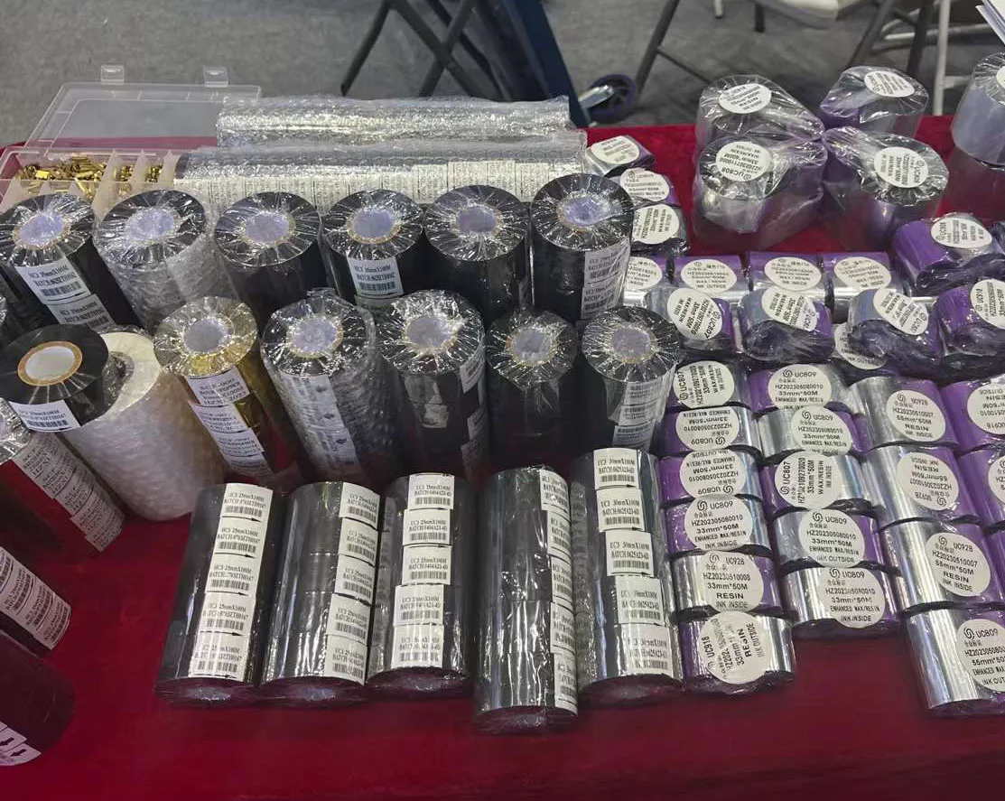 30mm 100m 122m hot stamping ink ribbon hc3 AT1 SCF900 LC1 Hot Stamping coding Foil for coding machine