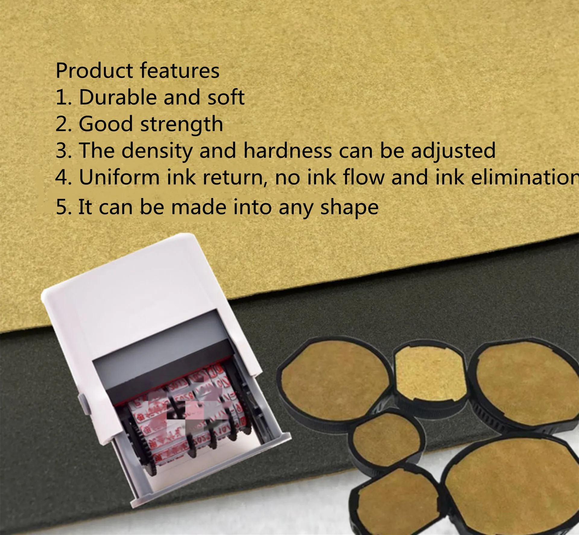 Ink Pad Custom Stamp Sheet Rubber Material Sponge Stamp Foam for Self Inking Stamp