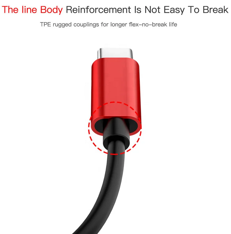 3.5mm Jack Type-C Converter Earphone Audio Cable USB C to 3.5mm AUX Headphones Adapter For Huawei