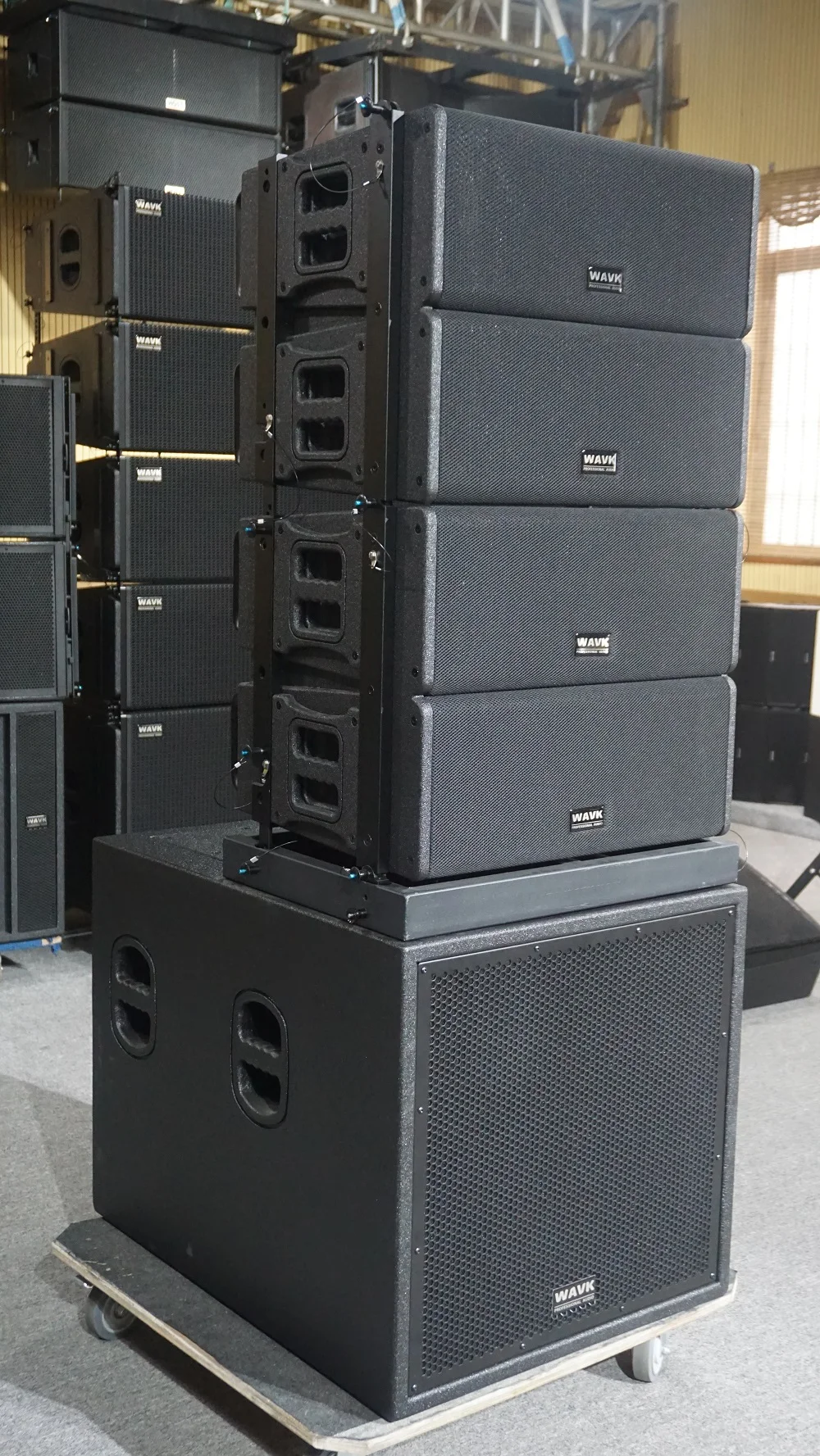 Professional outdoor dual 2x10inch audio performance speaker line array