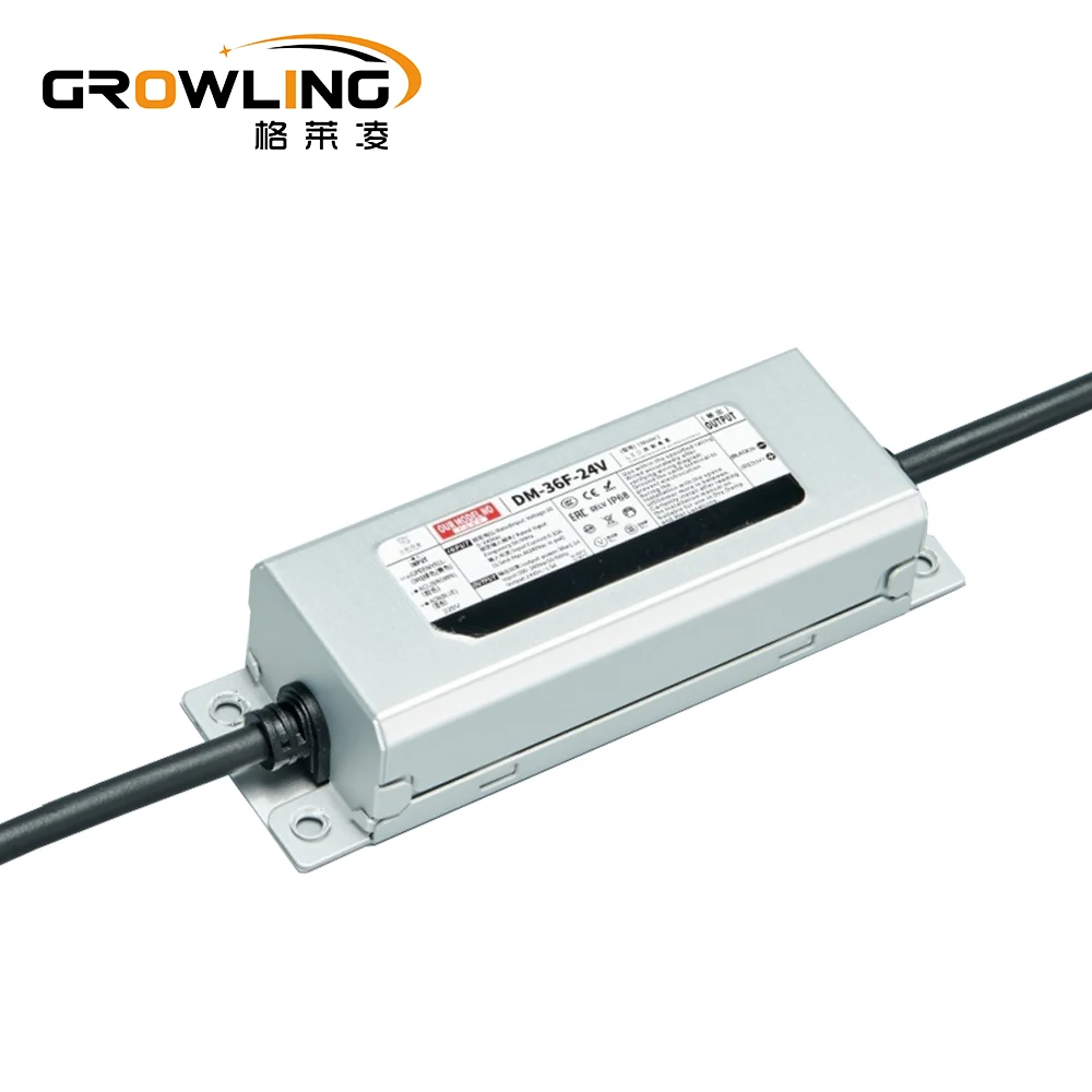 Growling constant voltage ip68 dc led driver power supply 12 volt 36W aluminum led driver with transformer