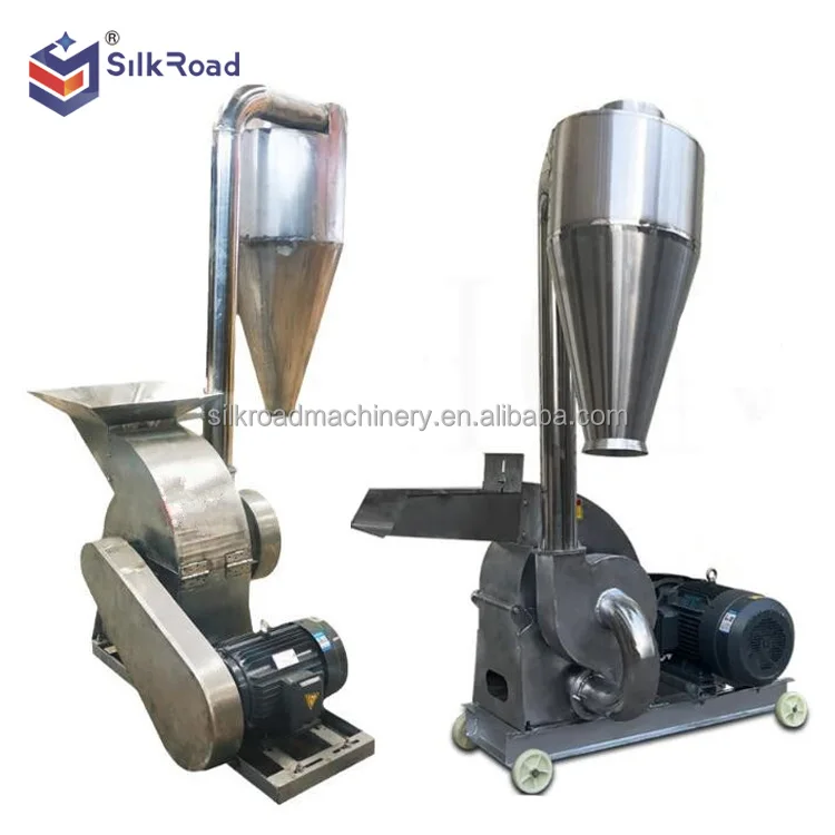 Factory supply Stainless steel feed grain soybean corn maize pepper chilli hammer cursher milling machinery