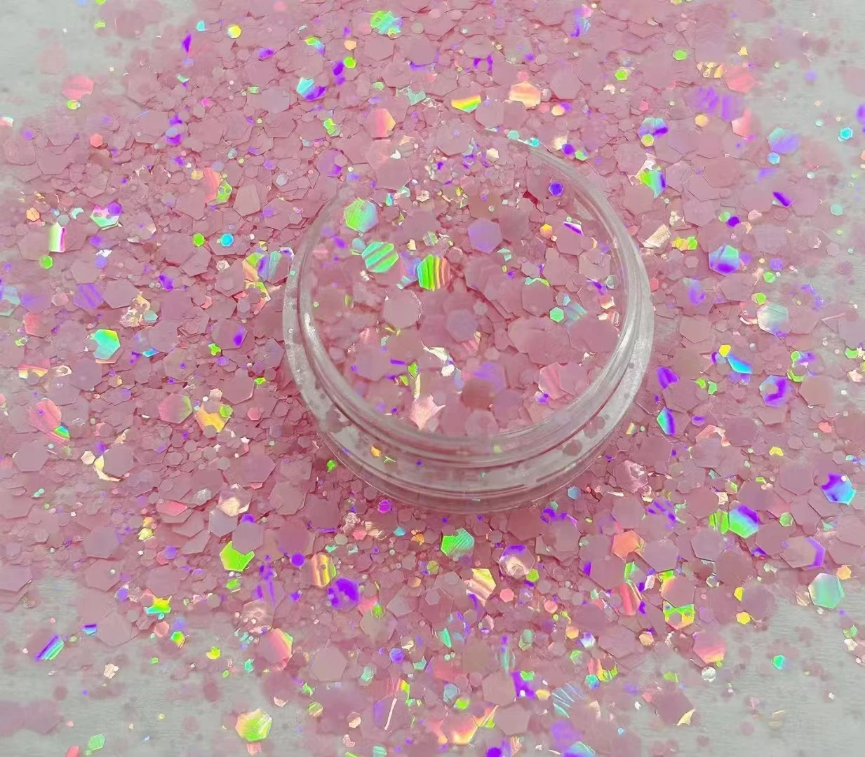 Wholesale Price 2oz Shaker Loose Chunky Glitter Bulk for Nails Crafts Resin
